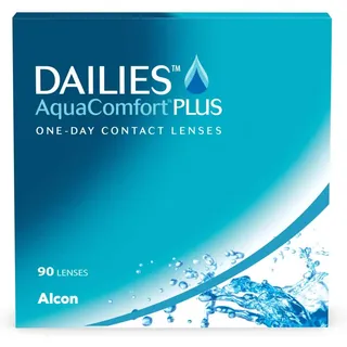 Alcon Dailies AquaComfort Plus 90er Packung) Tageslinsen (-14 dpt & BC 8.7)