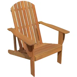 deluke Adirondack-Stuhl MARKUS mit Auflage 60 x 80 x 100 cm braun