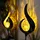 GLOBO Solarleuchte Glas Metall L 16,7 x B 6 x H 90 cm 2er Set bronze