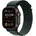GPS + Cellular 49 mm Titangehäuse schwarz, Alpine Loop Armband dunkelgrün S