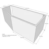 Neuesbad Wannenträger für Kaldewei Mini/Mini Star 1570 x 700