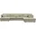 flexlux Wohnlandschaft Polyester U-Form 3-Sitzer Beige