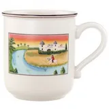 Villeroy & Boch Design Naif Becher mit Henkel Schloss 300 ml, Höhe: 9,1 cm, Premium Porzellan, Bunt