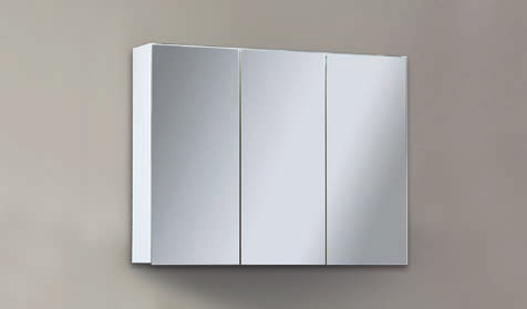 Spiegelschrank - Leuchte L5 - 3 Türen, 80cm breit