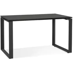 Kadima Design Bürotisch | 120x60 cm | Designer Homeoffice ergonomisch kompakt | Schwarz Holz-Metall | Arbeitstisch