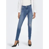 Only Jeans Push Up Power in Blau mit Destroy-Details-XS-L30