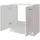 Möbel Kraft Waschbeckenunterschrank 60,2 x 62,4 cm Weiß