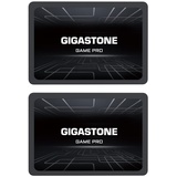 Gigastone SATA SSD 256GB (2er Pack) 2,5 Zoll 3D NAND Bis zu 510MB/s interne SSD SATA III SSD Festplatte Kompatibel mit Laptop und PC Desktop Festkörper-Laufwerk 2,5" SLC Cache Performance