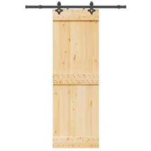 vidaXL Narvik rechts 70 x 210 cm Natürlich/Schwarz