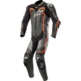 Alpinestars GP Plus Camo, Lederkombi 1tlg. perforiert - Schwarz/Grau/Neon-Rot - 50