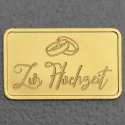 Goldbarren 25g Gravur Zur Hochzeit