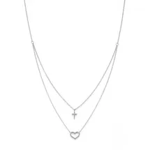 FIRETTI Kette mit Anhänger Kreuz Silber 925
