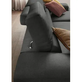 W.Schillig Eckcouch Polyester 3-Sitzer Grau