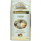 (42,50 EUR/kg) Pruneddu Torroncini Torrone Haselnuss weißer Nougat Sardinien