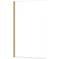 Marwell Badewannenfaltwand Golden Touch 140x80cm Gold - Duschwand für Badewanne mit 4mm Einscheibensicherheitsglas - hochwertige Aluminiumrahmen
