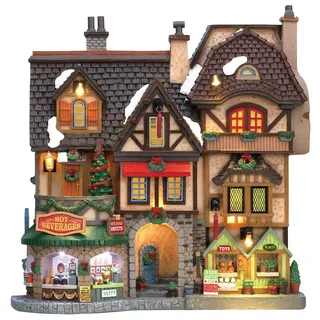 Lemax River Moor`s Christmas Street Festival 85315 beleuchtete Fassade - Weihnachtsdorf Winterdorf