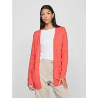 VILA Ril Open Strickjacke - Dubarry / Dark Melange