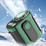 Tragbarer, Per Usb Aufladbarer Mini-nackenventilator, Mini-hüftventilator, Luftkühler Für Camping, Wandern Und Klettern.