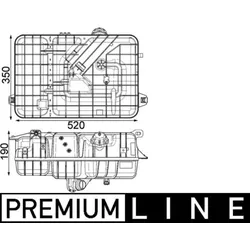 Ausgleichsbehälter Kühlmittel MAHLE CRT 234 000P