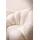SalesFever Sessel Bonn Teddyfell 97 x 65 x 95 cm Weiß mit Hocker drehbar
