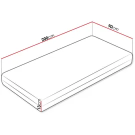 Mirjan24 Komfortschaummatratze Sonto 90 x 200 cm H3