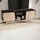 FineBuy FB100037 Lowboard 150x55x40 cm Schwarz Eiche Holz