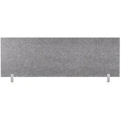 Schreibtisch-Set desktopz Klemme Farbe: grau, Größe: 150x50x2,5cm
