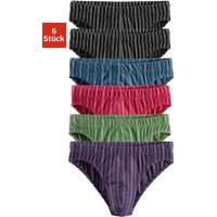 LE JOGGER Slips blau / grün / lila / rot / schwarz XS 6er Pack