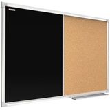 ALLboards Pinnwand und Kreidetafel 60,0 x 40,0 cm Textil schwarz