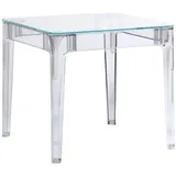 Nest Dream Glastisch, Transparent, Glas, 4-Sitzer, 80x74x80 cm, Esszimmer, Tische, Esstische