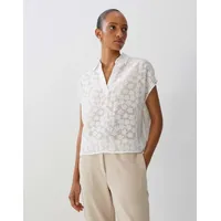 Someday Damen Kurzarmbluse | Kurzarmbluse ZLUMEA Milk, 40 -