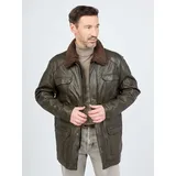 JCC Ledermantel 41607 in oliv | Gr.: 52,