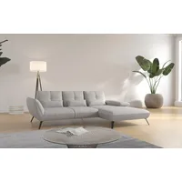 PLACES OF STYLE "Mikado L-Form", grau (hellgrau), B:276cm H:88cm