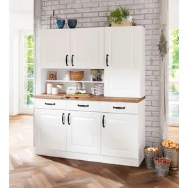 WIHO KÜCHEN Küchenbuffet Erla 150 x 50 x 181 cm Weiß