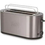 Taurus BXTO1501E Toaster 1500 Watt Doppel-Langschlitz 7 Stufen ed, Toaster, Silber