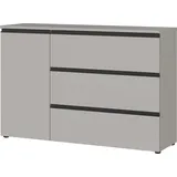 Germania uno Sideboard Beta ¦ grau ¦ Maße (cm): B: 135 H: 91 T: 41.0