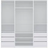 marmex möbel Kleiderschrank TRES SET 200 x 206 x 51 cm Weiß