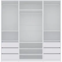 marmex möbel Kleiderschrank TRES SET 200 x 206 x 51 cm Weiß