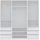 marmex möbel Kleiderschrank TRES SET 200 x 206 x 51 cm Weiß