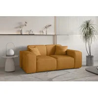 Fun Möbel Sofa Designersofa CELES PREMIUM in Stoff Scala, Senfgelb