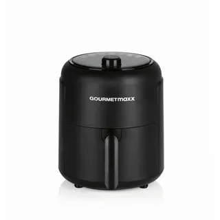 Gourmetmaxx Heissluftfritteuse GOURMETmaxx, Schwarz, Kunststoff, 2,3 L, 22.8x27.9x30.4 cm, antihaftbeschichteter Innenbehälter, Timer, Heißlufttechnologie, Küchengeräte, Heißluftfritteusen