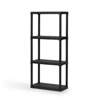 Artplast Kunststoffregal 133 x 60 x 30 cm Schwarz