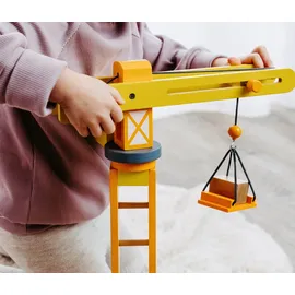 Small Foot Company small foot Baukran mit Baustellenzubehör