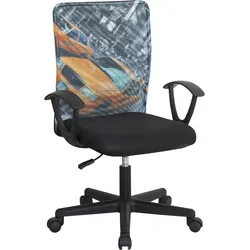 Drehstuhl New York Schwarz/Multicolor