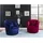 Atlantic Home Collection Drehsessel Colin Samtvelours 84 x 84 x 85 cm Blau mit Zierkissen