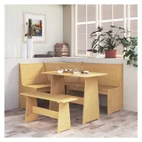 vidaXL - Eckbank 151 Cm Honigbraun Massivholz Kiefer 820557