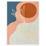 Klarstein Wonderwall Air Art Smart Infrarotheizung 60x80cm 500W Wandinstallation App-Steuerung Goldene Linien