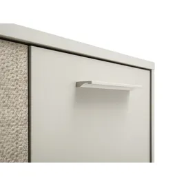 Schildmeyer Edno Highboard 59,8 x 124 x 19,5 cm Cremebeige / Canasta-Dekor