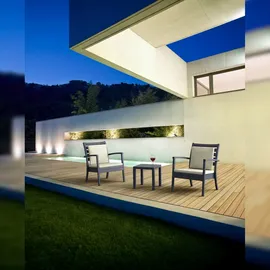 CLP Ocean Beistelltisch 45 x 45 x 45 cm dunkelgrau