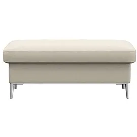 flexlux Pouf »Fiore« Kaltschaum, Füße Alu weiß